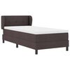 vidaXL Κρεβάτι box spring με στρώμα με στρώμα Σκούρο καφέ Σκούρο καφέ