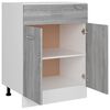 vidaXL Ντουλάπι με Συρτάρια "Lyon" Γκρι Sonoma 60x46x81,5 εκ. από Τεχνητό Ξύλο