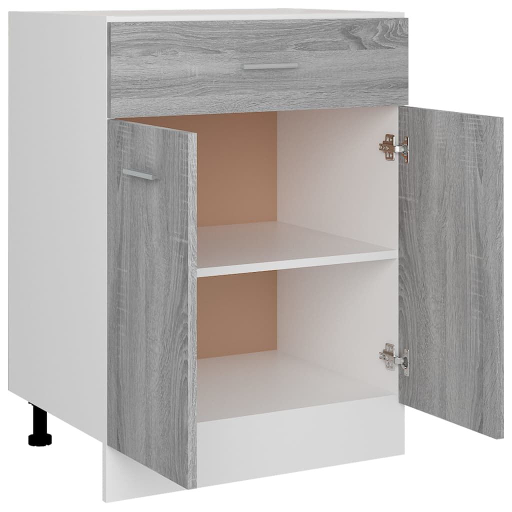 vidaXL Έπιπλο Με Συρτάρι Lyon Γκρι Sonoma 60x46x81,5 εκ. Επεξεργ. Ξύλο