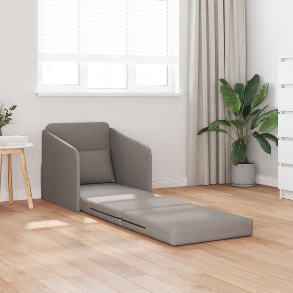 vidaXL Σαλονιού Καναπές Κρεβάτι 2-σε-1 Ταπάζ 65x80x83 εκ. Υφασμάτινος