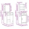 vidaXL Σετ Τραπεζιού Μακιγιάζ 2 pcs Μαύρη δρυς 50 x 41 x 135 εκ
