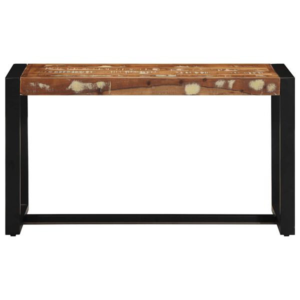 Πάγκος vidaXL Πολύχρωμος 80x35x45 cm Στερεό ξύλο αναγεννημένο