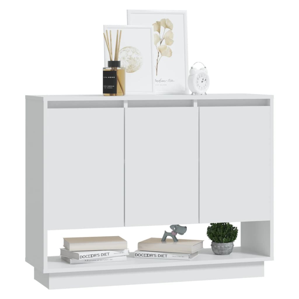 vidaXL Συρταριέρα Λευκή 97x31x75 εκ. από Επεξεργασμένο Ξύλο