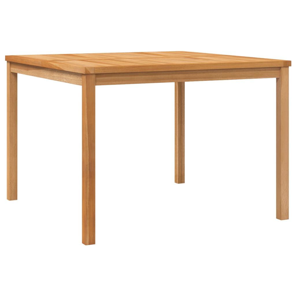 vidaXL Τραπεζαρία Κήπου 110 x 110 x 77 εκ. από Μασίφ Ξύλο Teak