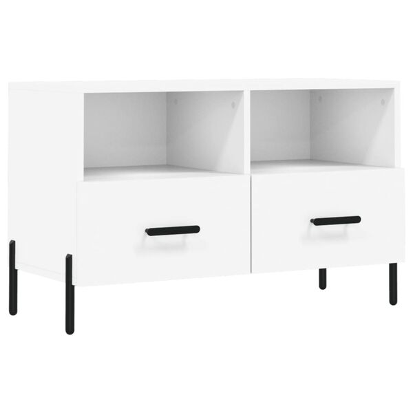 vidaXL Έπιπλο Τηλεόρασης Λευκό 80 x 36 x 50 εκ. από Επεξεργασμένο Ξύλο