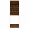 vidaXL Ντουλάπι Πλυντηρίου Καφέ Δρυς 64 x 24 x 190 εκ.