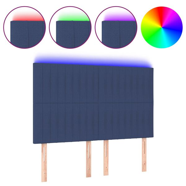 vidaXL &Kappa;&epsilon;&phi;&alpha;&lambda;ά&rho;&iota; &Kappa;&rho;&epsilon;&beta;&alpha;&tau;&iota;&omicron;ύ LED &Mu;&pi;&lambda;&epsilon; 144x5x118/128 &epsilon;&kappa;. &Upsilon;&phi;&alpha;&sigma;&mu;ά&tau;&iota;&nu;&omicron;