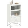 vidaXL Ραφιέρα Λευκή 68,5x38,5x123,5 εκ. από Ατσάλι