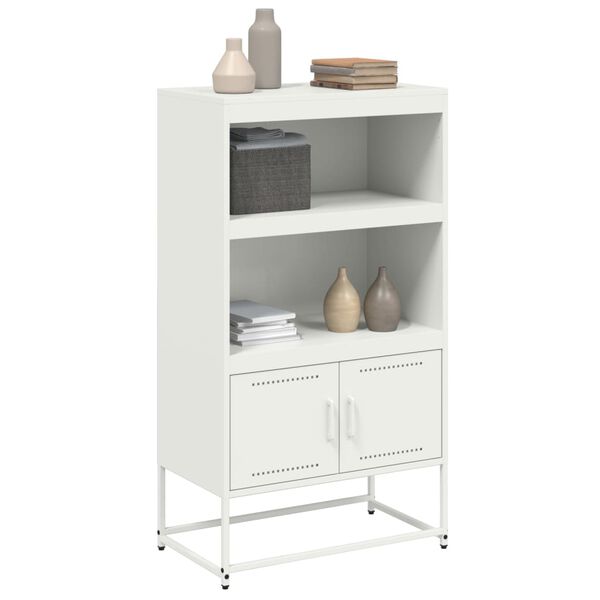 vidaXL Ραφιέρα Λευκή 68,5x38,5x123,5 εκ. από Ατσάλι