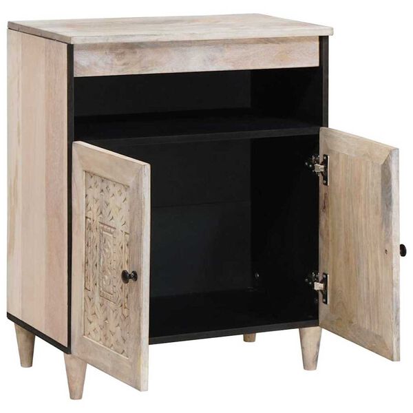vidaXL Πλαϊνό γραφείο Λευκό 33.5 x 60 x 75 εκ