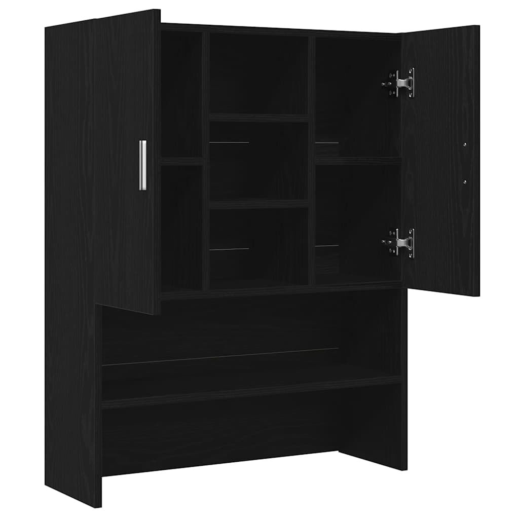 vidaXL Ντουλάπι Πλυντηρίου Μαύρη Δρυς 70,5 x 25,5 x 90 εκ.