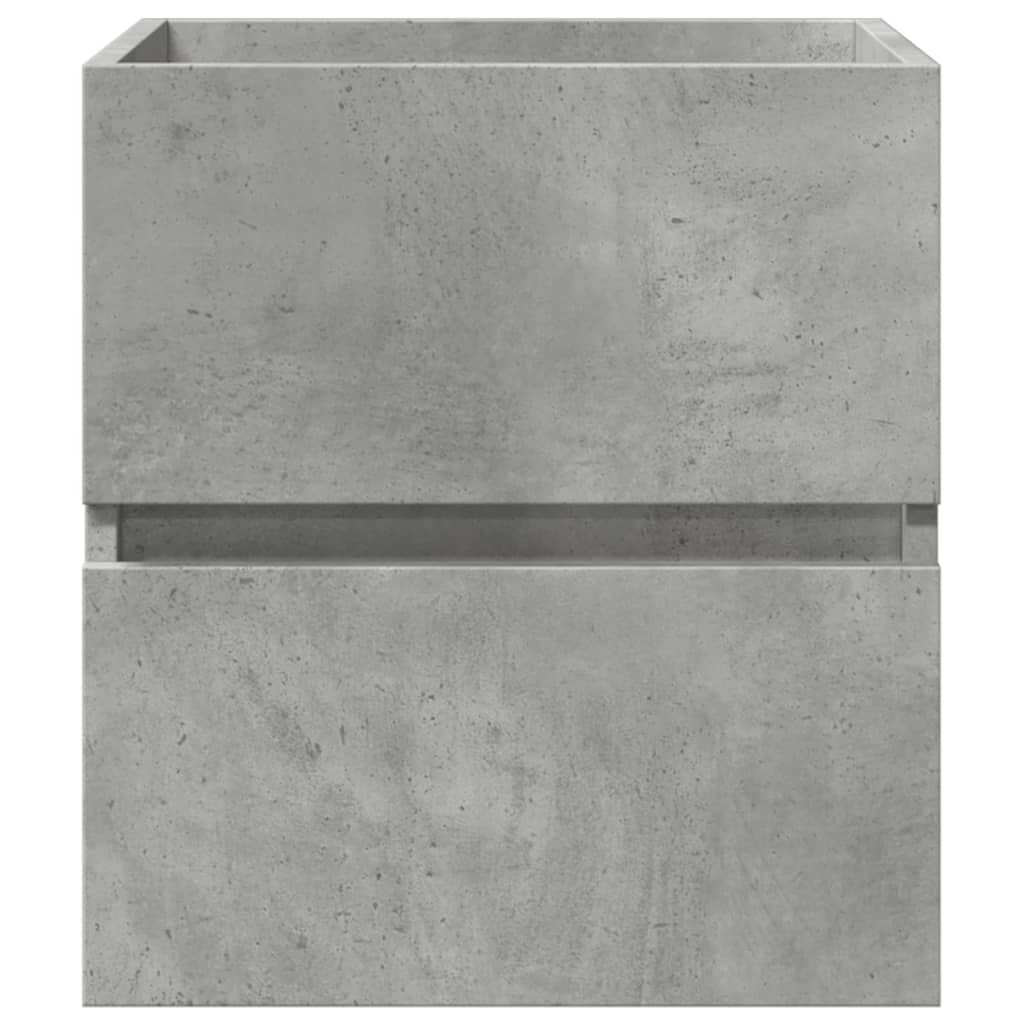 vidaXL Ντουλάπι Νιπτήρα Γκρι Σκυροδ. 41x38,5x45 εκ. Επεξεργασμένο Ξύλο