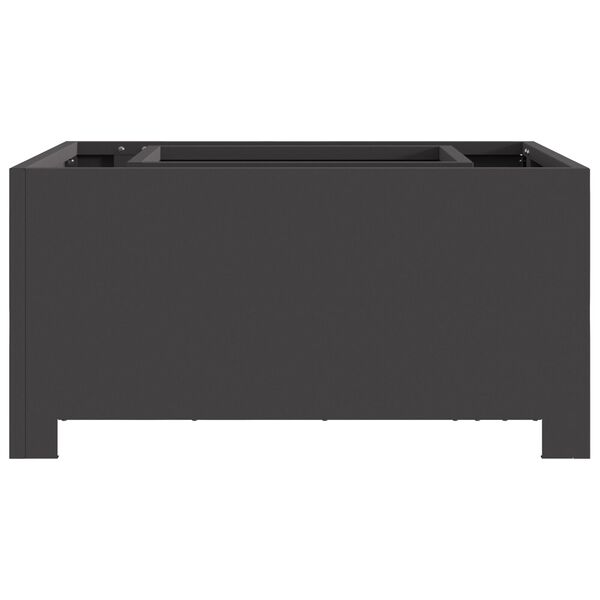 vidaXL Τζάκι Τετράγωνο Μαύρο 60x60x30 εκ. Σίδηρος