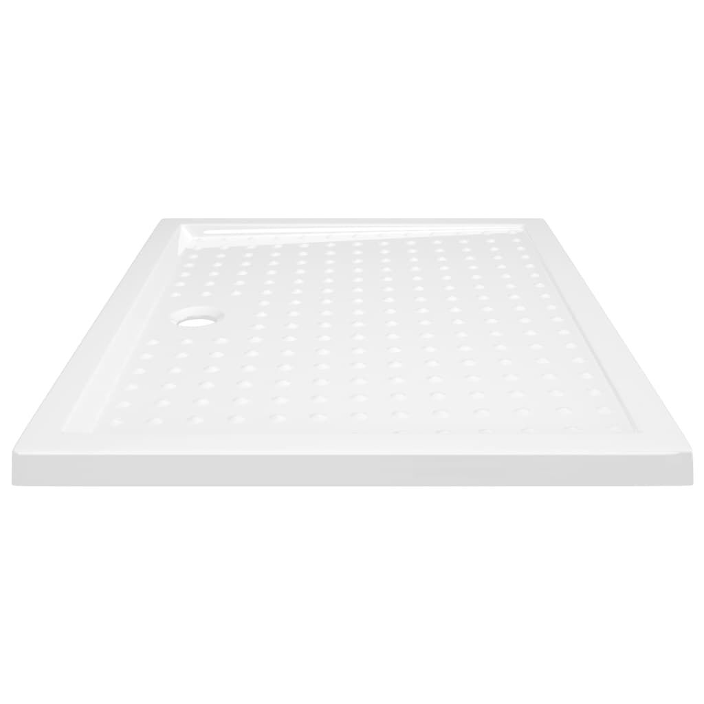 vidaXL Βάση Ντουζιέρας με Σχέδιο Τάπας Λευκή 80 x 100 x 4 εκ. από ABS