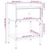 vidaXL Κομοδίνο Sonoma Δρυς 40,5 x 31 x 60 εκ. από Επεξεργασμένο Ξύλο