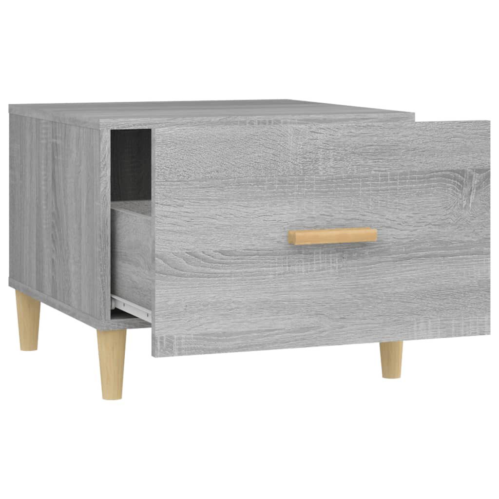 vidaXL Τραπεζάκι Σαλονιού Γκρι Sonoma 50x50x40 εκ. Επεξεργασμένο Ξύλο