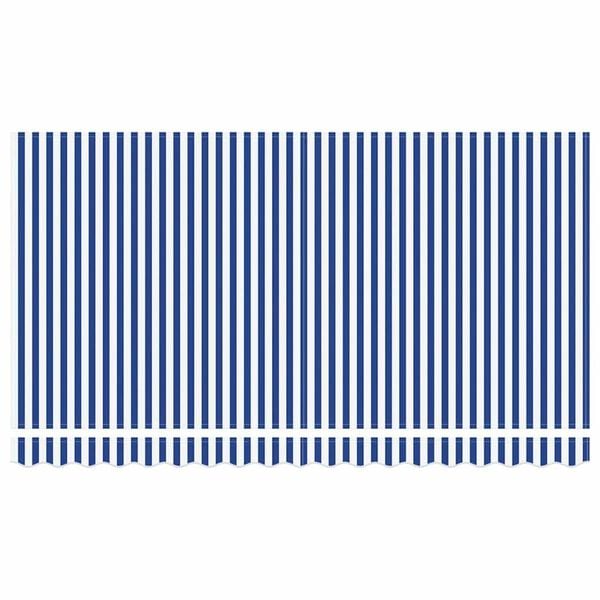vidaXL Σκηνίτσα Αναδιπλούμενη Μπλε και άσπρο 400 x 200 cm