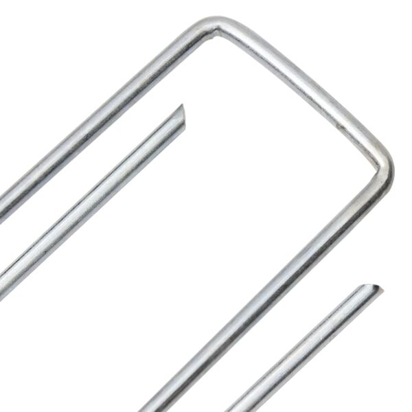 vidaXL Στηρίγματα Εδάφους Σχήμα U 25 τεμ. 15x3,5 εκ. Γαλβαν. Ατσάλι