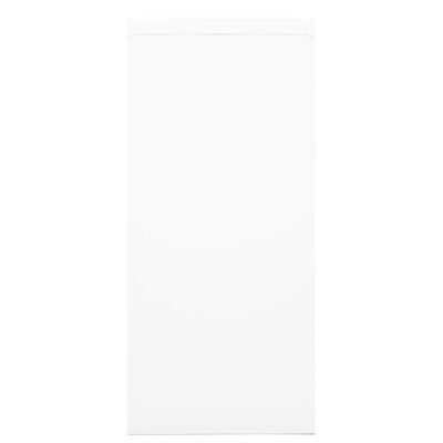 vidaXL Ντουλάπι με Συρόμενη Πόρτα Λευκό 90 x 40 x 90 εκ. Ατσάλινο