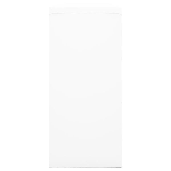 vidaXL Ντουλάπι με Συρόμενη Πόρτα Λευκό 90 x 40 x 90 εκ. Ατσάλινο
