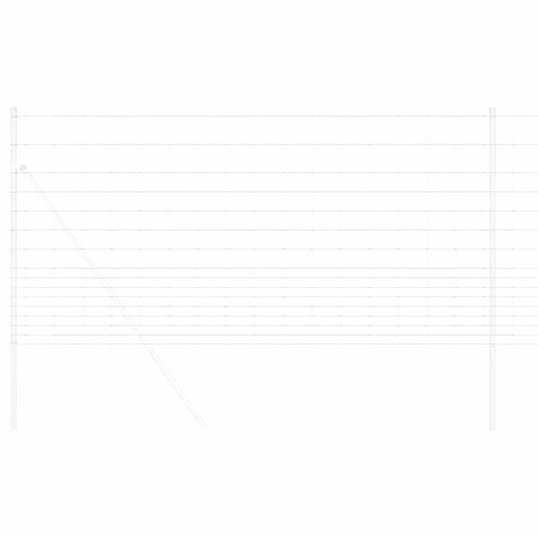 vidaXL Περίφραξη αγρού Ασημί 25 x 1.2 μ Γαλβανισμένος χάλυβας
