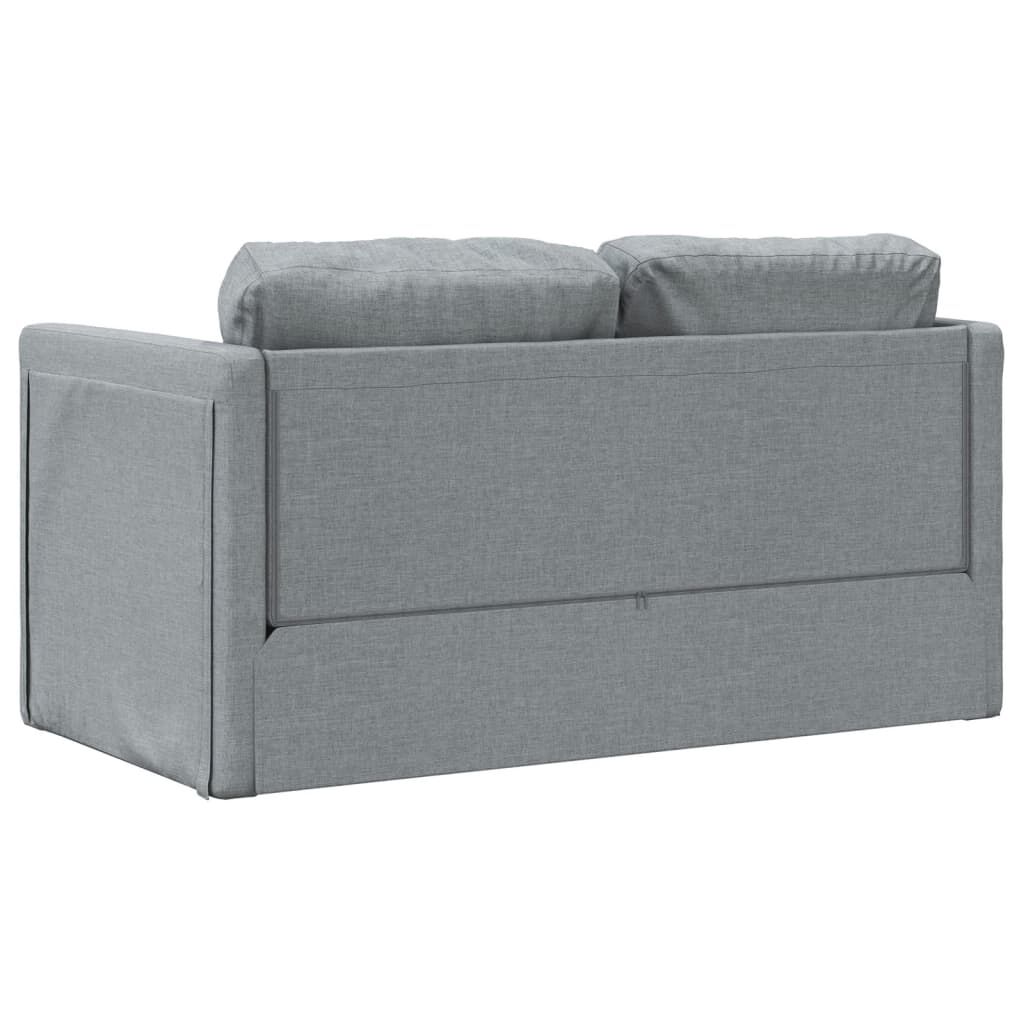vidaXL Καναπές-Κρεβάτι Δαπέδου 2 σε 1 Αν. Γκρι 112x174x55 εκ. Ύφασμα