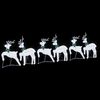vidaXL LED Ρούντερ 6 pcs Ασημί ύφασμα