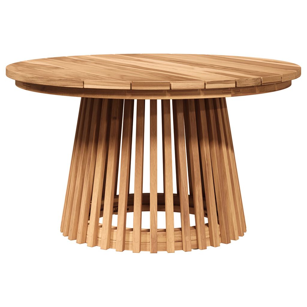 vidaXL Τραπέζι Καφέ Κήπου Ø70x40 εκ Μασίφ Ξύλο Teak