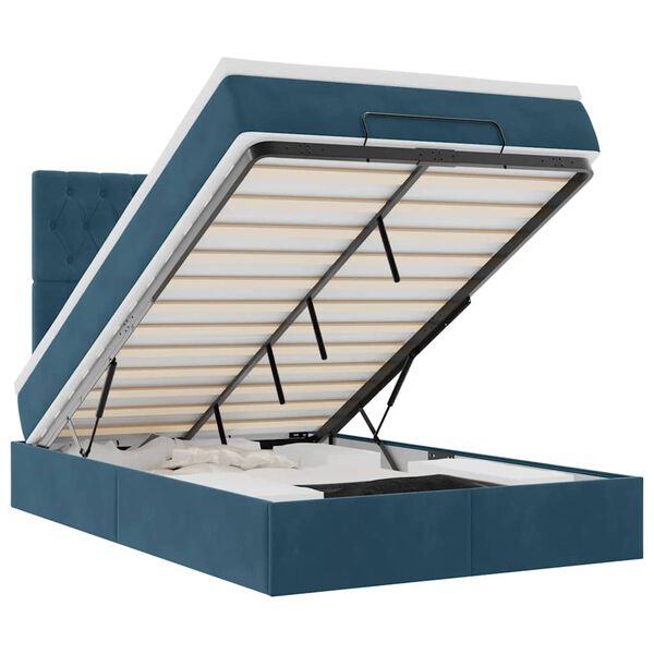 vidaXL &Omicron;&theta;&omega;&mu;&alpha;&nu;&iota;&kappa;ό &kappa;&rho;&epsilon;&beta;ά&tau;&iota; &mu;&epsilon; &sigma;&tau;&rho;ώ&mu;&alpha;&tau;&alpha; &Sigma;&kappa;&omicron;ύ&rho;&omicron; &mu;&pi;&lambda;&epsilon; 120x200cm Velvet