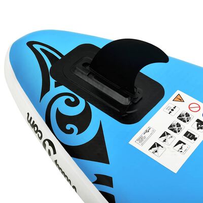 vidaXL Σανίδα SUP Φουσκωτή Σετ Μπλε 305 x 76 x 15 εκ.