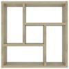 vidaXL Ραφιέρα Τοίχου Sonoma Δρυς 45,1 x 16 x 45,1 εκ. από Επεξ. Ξύλο