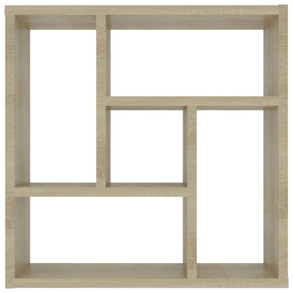 vidaXL Ραφιέρα Τοίχου Sonoma Δρυς 45,1 x 16 x 45,1 εκ. από Επεξ. Ξύλο