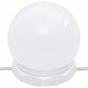 vidaXL Μπουντουάρ με LED Γυαλιστερό Λευκό 60x40x140 εκ.