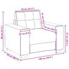 vidaXL Σετ Καναπέ με μαξιλάρι με μαξιλάρι 3 pcs Taupe ύφασμα
