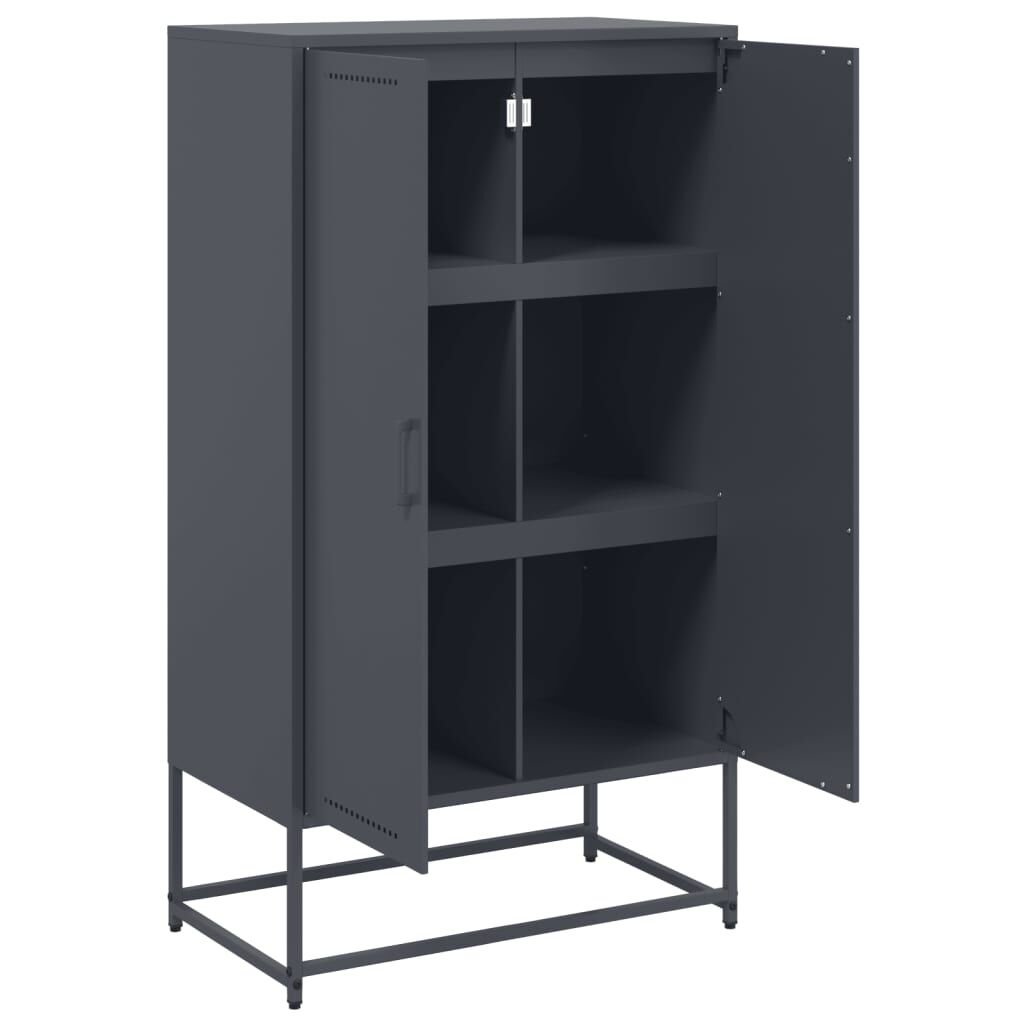 vidaXL Ντουλάπι Ανθρακί 68,5x38,5x123,5 εκ. από Ατσάλι