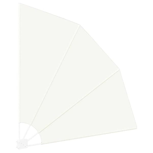 vidaXL Αδιάφανο σκίαστρο μπαλκονιού Κρεμ 160 x 160 cm ύφασμα