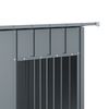 vidaXL Σπιτάκι Σκύλου με Οροφή Ανθρακί 196x91x110 εκ Γαλβαν. Χάλυβας
