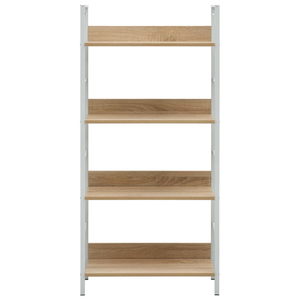 vidaXL Ραφιέρα 4 Επιπέδων Δρυς 60x27,6x124,5 εκ. Επεξεργασμένο Ξύλο