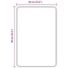 vidaXL Πατάκι μπάνιου Τιρκουάζ 60 x 90 cm Πολυπροπυλένιο