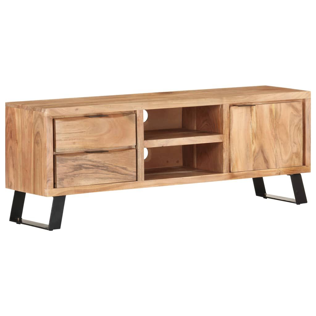 vidaXL Έπιπλο Τηλεόρασης Live Edge 120x30x42 εκ. Μασίφ Ξύλο Ακακίας