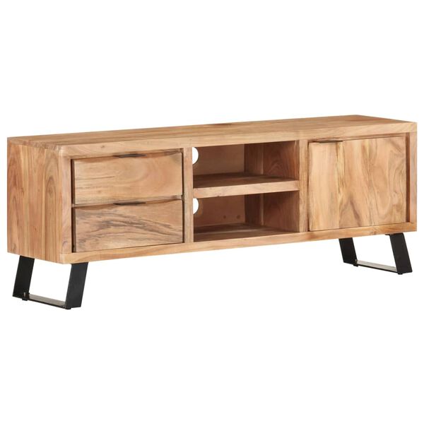 vidaXL Έπιπλο Τηλεόρασης Live Edge 120x30x42 εκ. Μασίφ Ξύλο Ακακίας