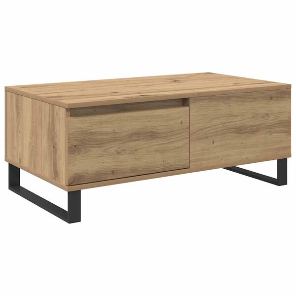 vidaXL &Tau;&rho;&alpha;&pi;&epsilon;&zeta;ά&kappa;&iota; &sigma;&alpha;&lambda;&omicron;&nu;&iota;&omicron;ύ &mu;&epsilon; &sigma;&upsilon;&rho;&tau;ά&rho;&iota; Artisan Oak 90 x 50 x 36,5 &epsilon;&kappa;