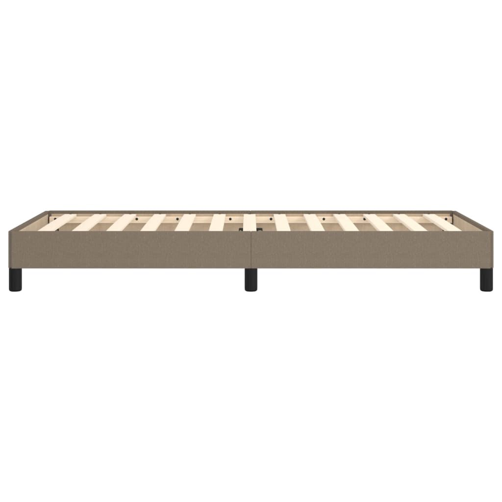 vidaXL Σκελετός Κρεβατιού Χωρίς Στρώμα Taupe 90x200 εκ. Υφασμάτινο