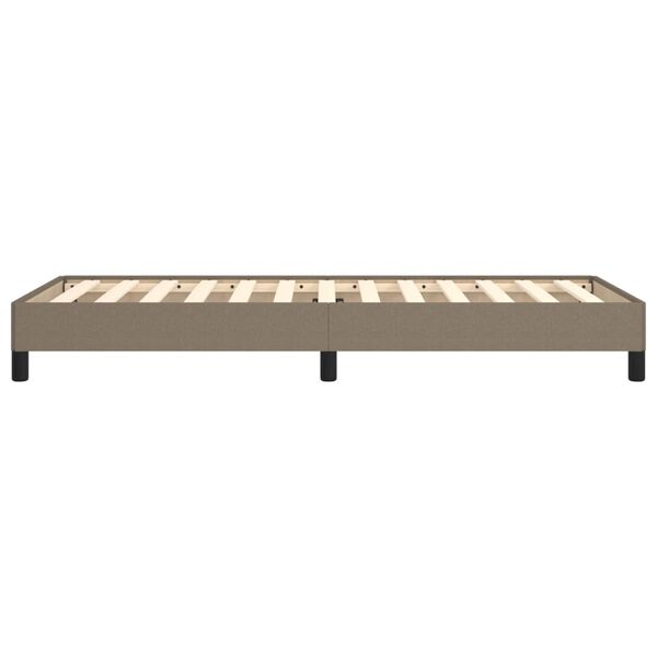 vidaXL Σκελετός Κρεβατιού Χωρίς Στρώμα Taupe 90x200 εκ. Υφασμάτινο