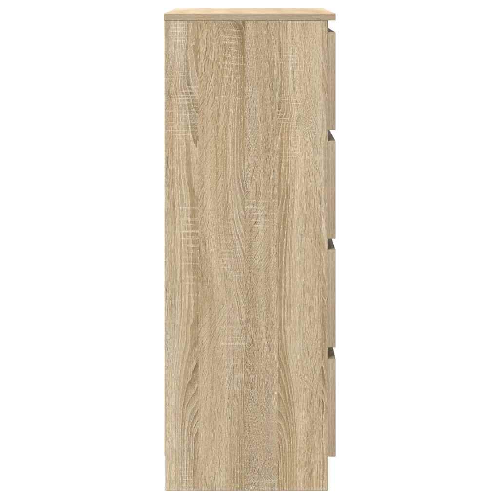 vidaXL Συρταριέρα Sonoma Δρυς 60 x 35 x 98,5 εκ. Επεξεργασμένο Ξύλο