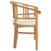 vidaXL Καρέκλες Κήπου 2 pcs Καφέ 63 x 58 x 89 εκ. Μασίφ ξύλο teak