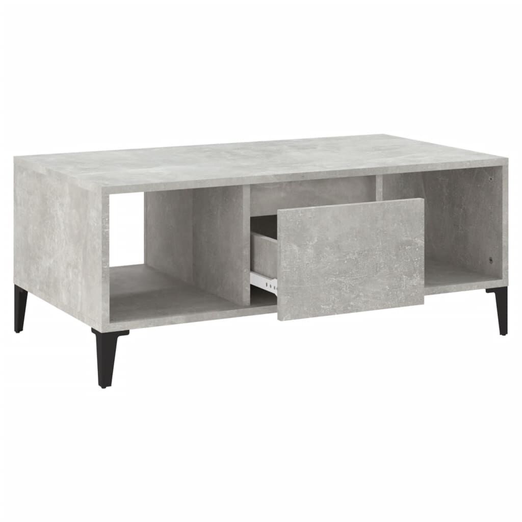 vidaXL Τραπεζάκι Σαλονιού Γκρι Σκυρ. 90x50x36,5 εκ. Επεξεργ. Ξύλο