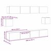 vidaXL Set καμπίνων τηλεόρασης 6 τεμαχίων Καρυδιά Επεξεργασμένο ξύλο