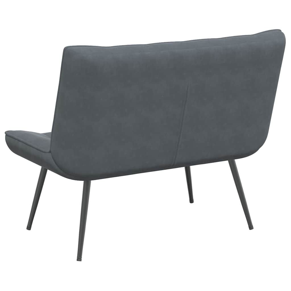 vidaXL Πάγκος Σκούρο Γκρι 110x74x84 εκ. Βελούδινος