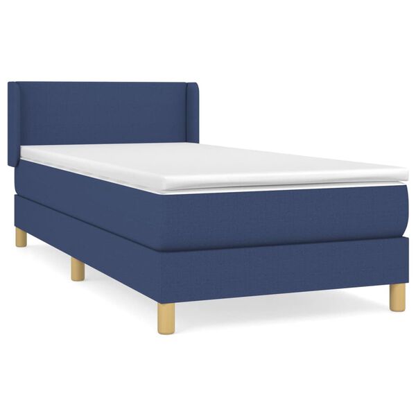 vidaXL &Kappa;&rho;&epsilon;&beta;ά&tau;&iota; Boxspring &mu;&epsilon; &Sigma;&tau;&rho;ώ&mu;&alpha; &Mu;&pi;&lambda;&epsilon; 100 x 200 &epsilon;&kappa;. &Upsilon;&phi;&alpha;&sigma;&mu;ά&tau;&iota;&nu;&omicron;